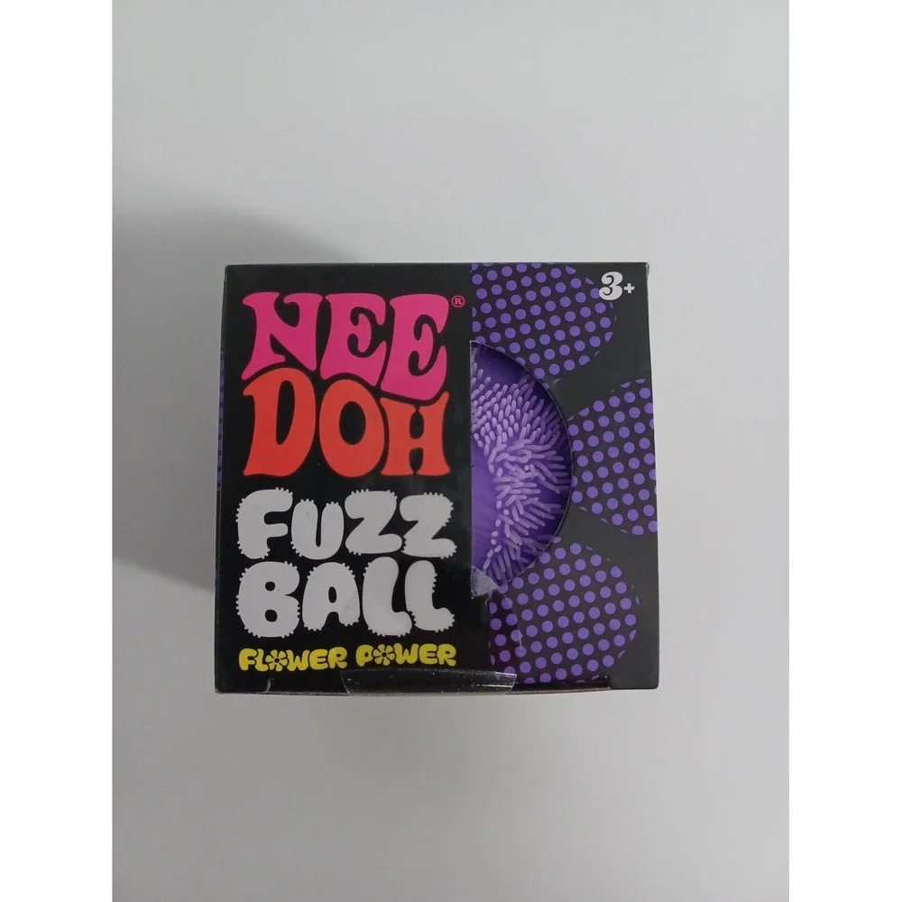 Needoh Fuzz Ball Flower Power Purple New In Box Schylling